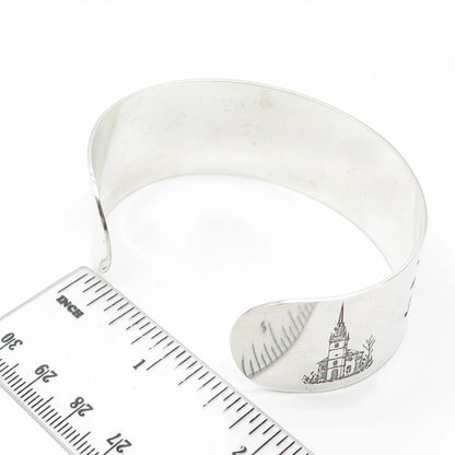 THE THOMAE CO 925 Sterling Silver Vintage 200 Years Independence Bracelet 7.5"