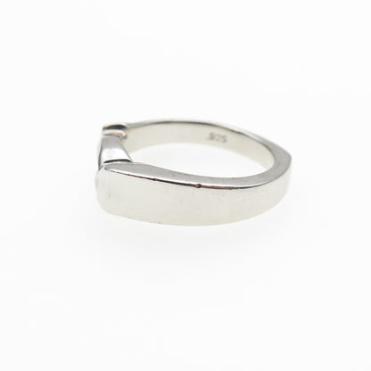 GUESS 925 Sterling Silver Hook Ring Size 7
