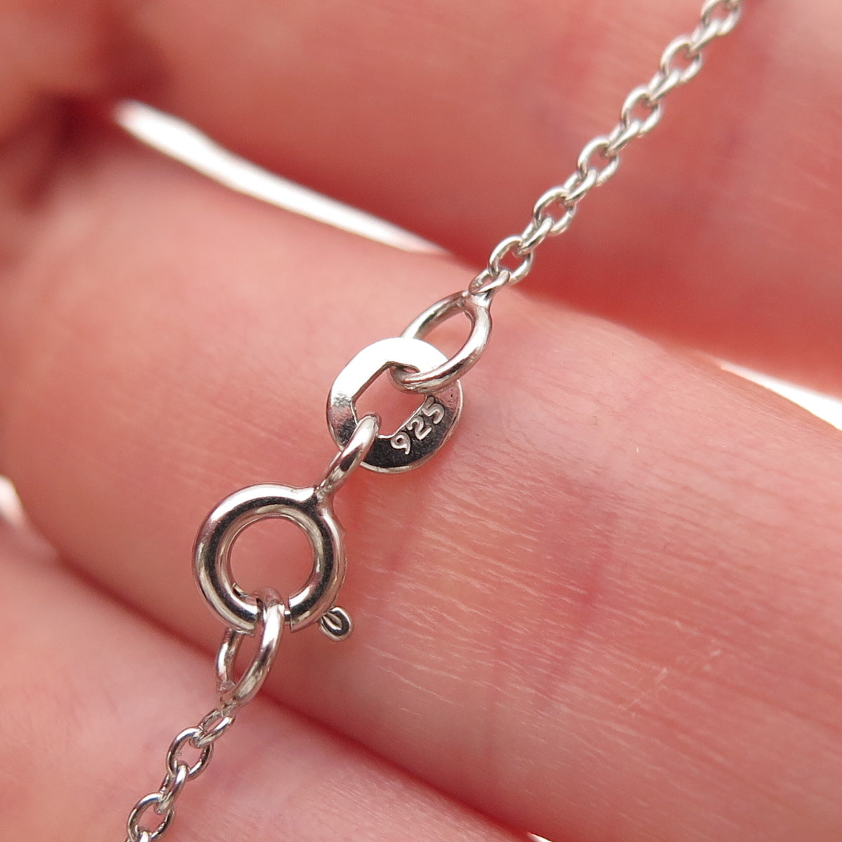 Chuck Clemency 925 Sterling Silver Real Tanzanite Cable Chain Necklace 18"