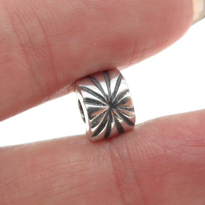 PANDORA 925 Sterling Silver Sunburst Clip Charm