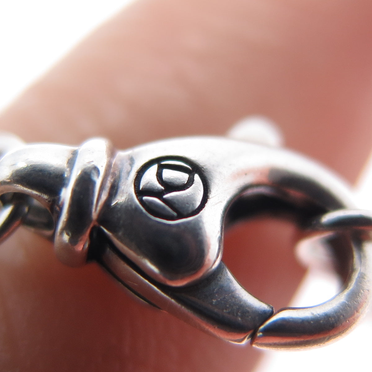 DAVID YURMAN 925 Sterling Silver Round Box Chain Necklace 24"