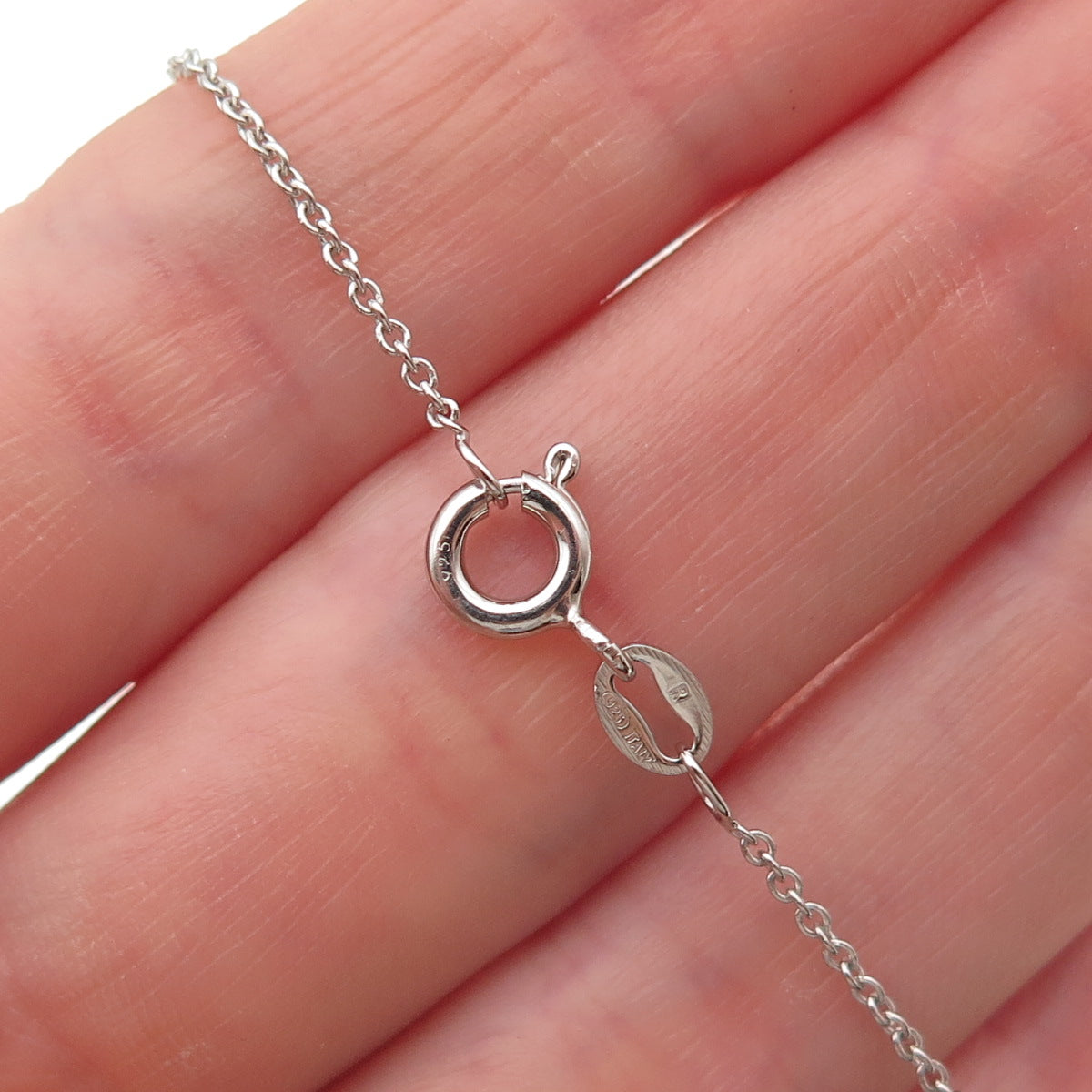 925 Sterling Silver Round-Cut C Z Cross Cable Chain Necklace 18"