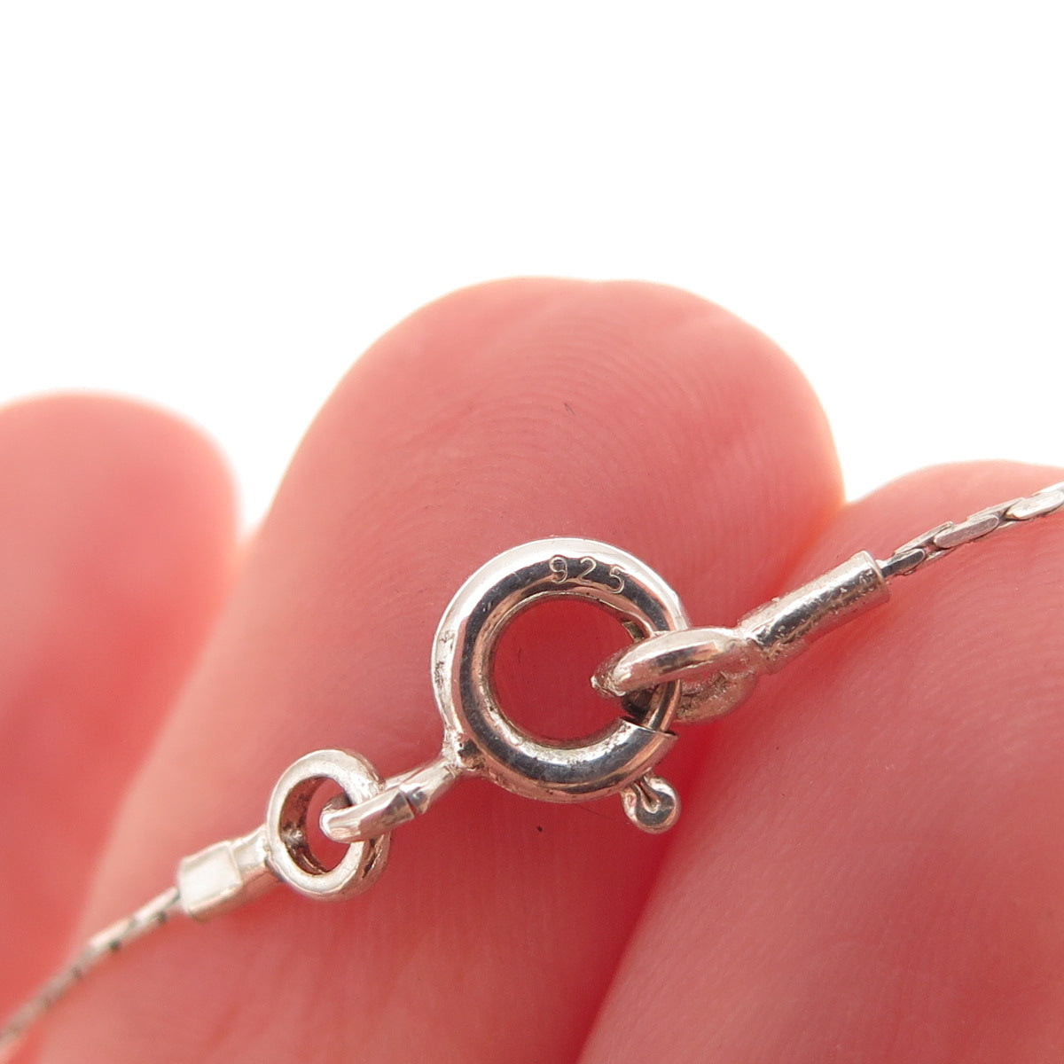 Golan Goldex 925 Sterling Silver Vintage Modernist Oxidized Chain Necklace 18"
