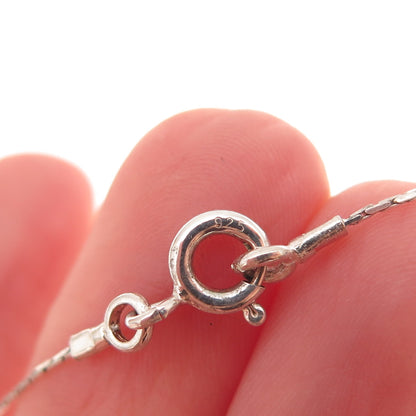 Golan Goldex 925 Sterling Silver Vintage Modernist Oxidized Chain Necklace 18"