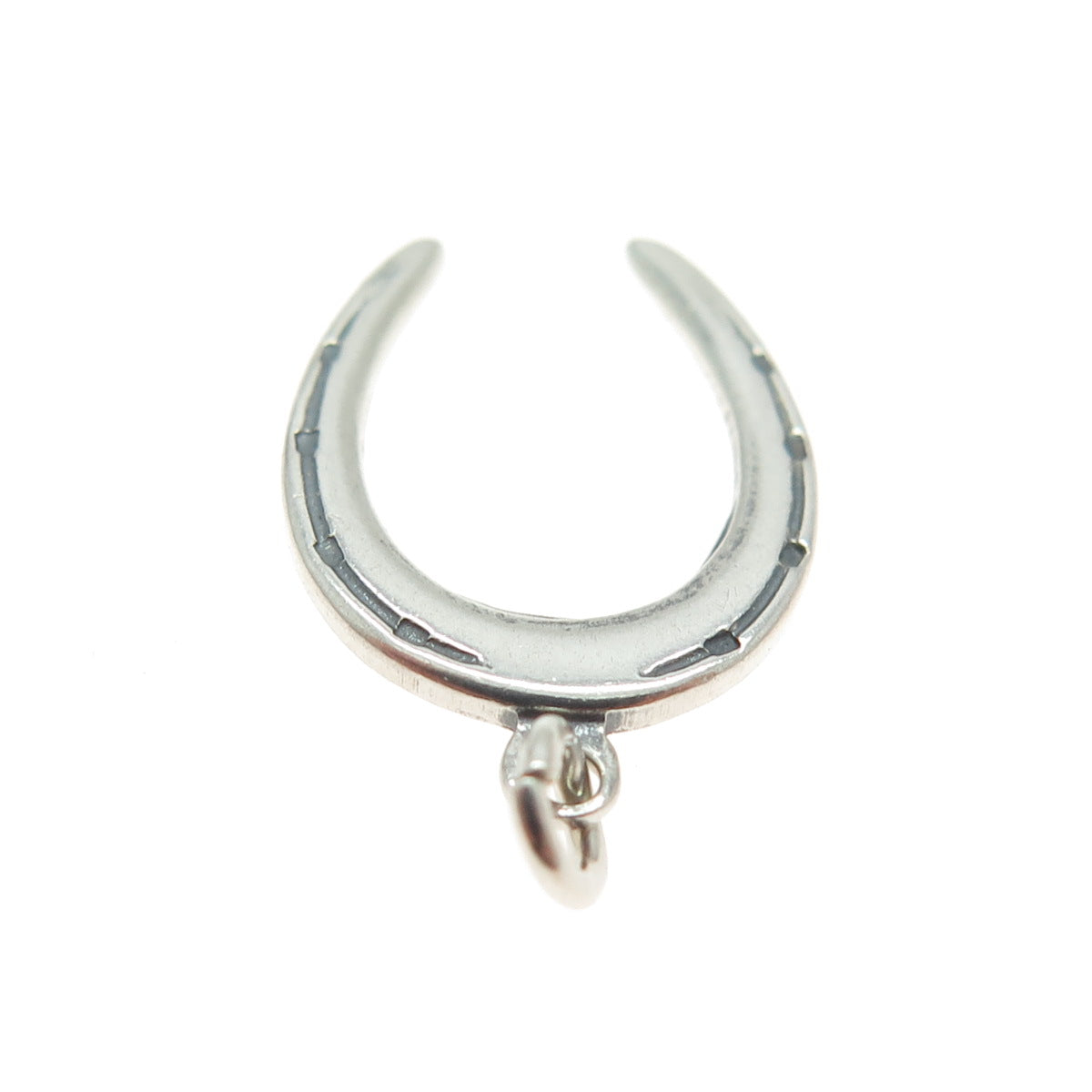 925 Sterling Silver Antique Art Deco Horseshoe Minimalist Charm Pendant