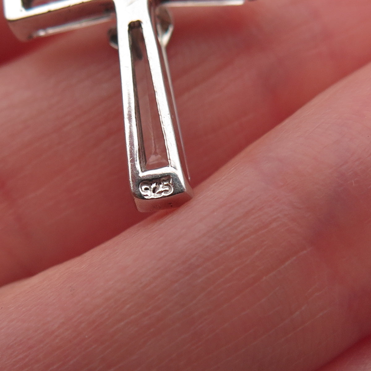 ATI Annika Witt 925 Sterling Silver C Z Holy Spirit Cross Charm Pendant