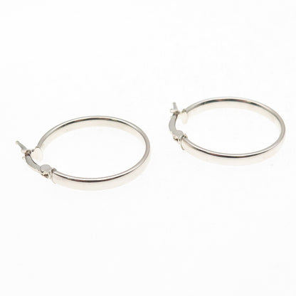 925 Sterling Silver Italy Hoop Earrings