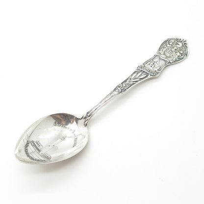 925 Sterling Silver Antique Art Deco Mechanics New Jersey States & Cities Spoon