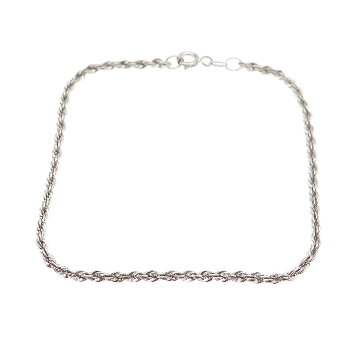 Danecraft 925 Sterling Silver Vintage Twisted Rope Link Bracelet 8"