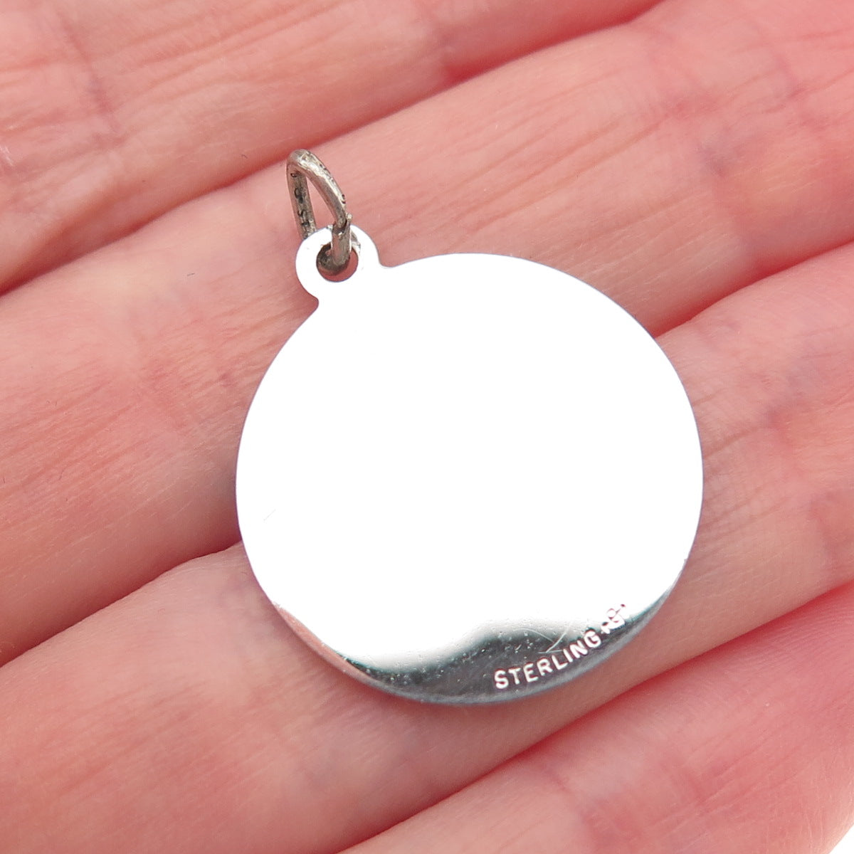 925 Sterling Silver Vintage Leo Zodiac Sign Charm Pendant