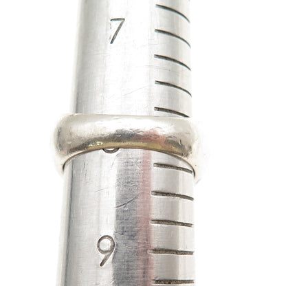 BJC Samuel Benham Sterling Silver 18K Gold Vintage Real Smoky Quartz Ring Size 8