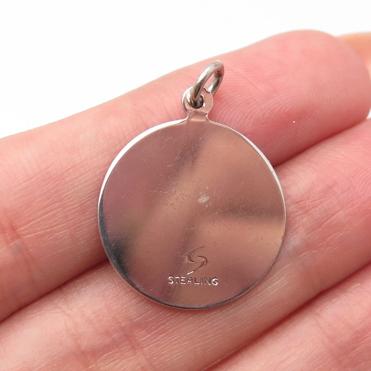 925 Sterling Silver Vintage Sweet 16 Charm Pendant