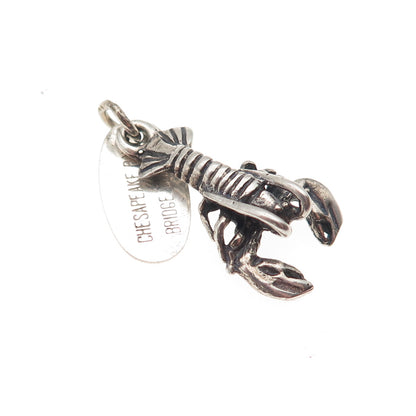 Maisels Indian Post Sterling Silver Vintage Chesapeake Bay Lobster Mini Pendant