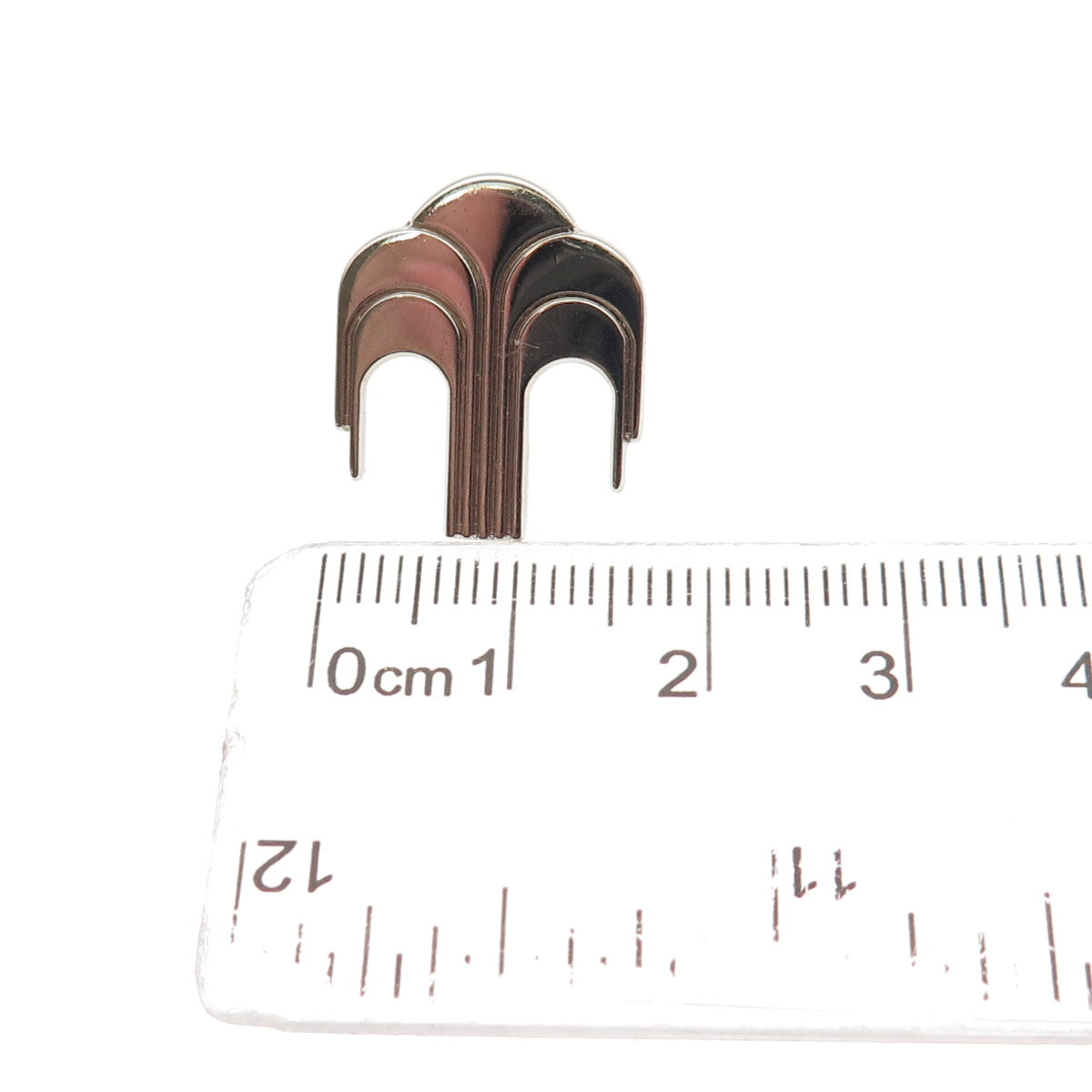 925 Sterling Silver Vintage Nu Skin Logo Fountain of Youth Tie Tack / Lapel Pin
