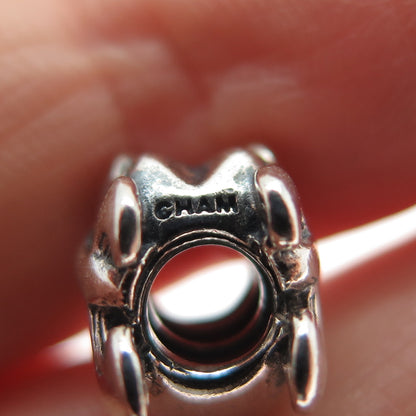 CHAMILIA 925 Sterling Silver Fleur de Lis Oxidized Bead Charm