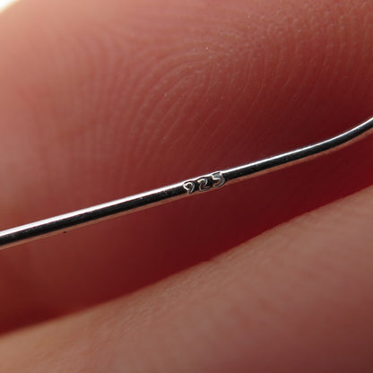 925 Sterling Silver Spiral Star Dangle Earrings