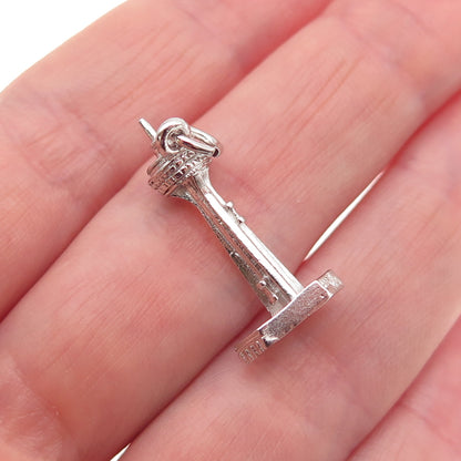 Rembrandt RJL 925 Sterling Vintage Skylon Tower Niagara Falls 3D Charm Pendant