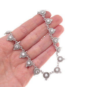 Judith Ripka 925 Sterling Silver Round-Cut C Z Chain Necklace 20"