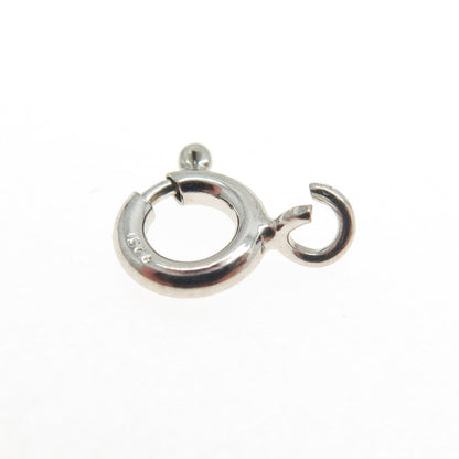 925 Sterling Silver SET of 5 Spring Ring Lock Clasps For Bracelet & Necklace