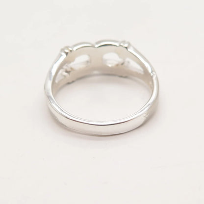 925 Sterling Silver Vintage Knot Ring Size 6.75