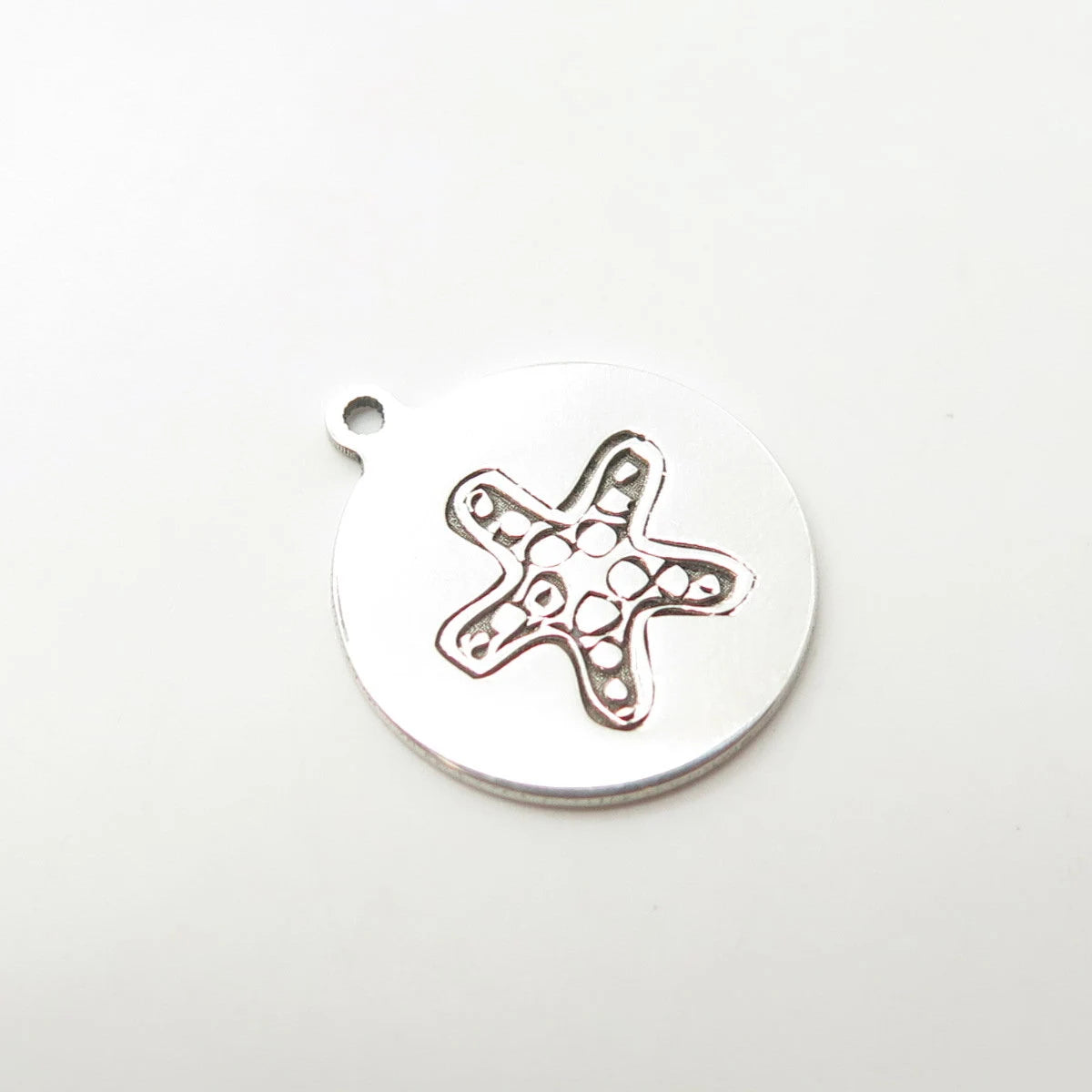 925 Sterling Silver USA Two In Town Starfish Charm Pendant