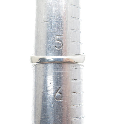 925 Sterling Silver Real Round-Cut Diamond Sparkle Bypass Ring Size 5.5