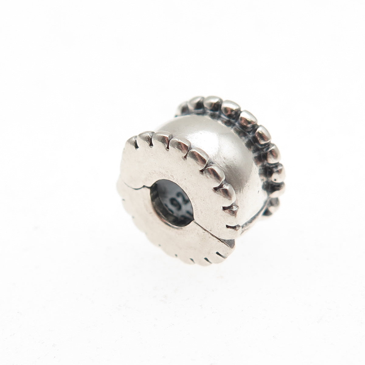 Pandora 925 Sterling Silver Beveled Clip Charm