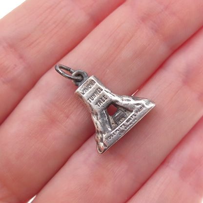 Bates & Klinke 925 Sterling Silver Vintage Wawona Tunnel Tree 3D Charm Pendant