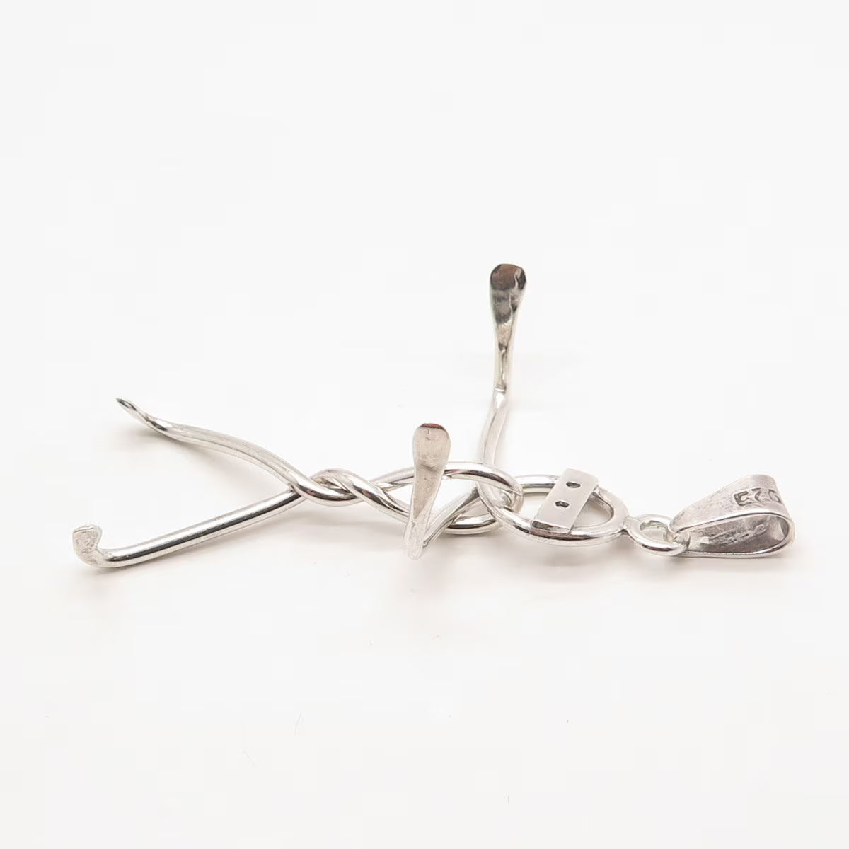 925 Sterling Silver Vintage Mexico Human Pendant