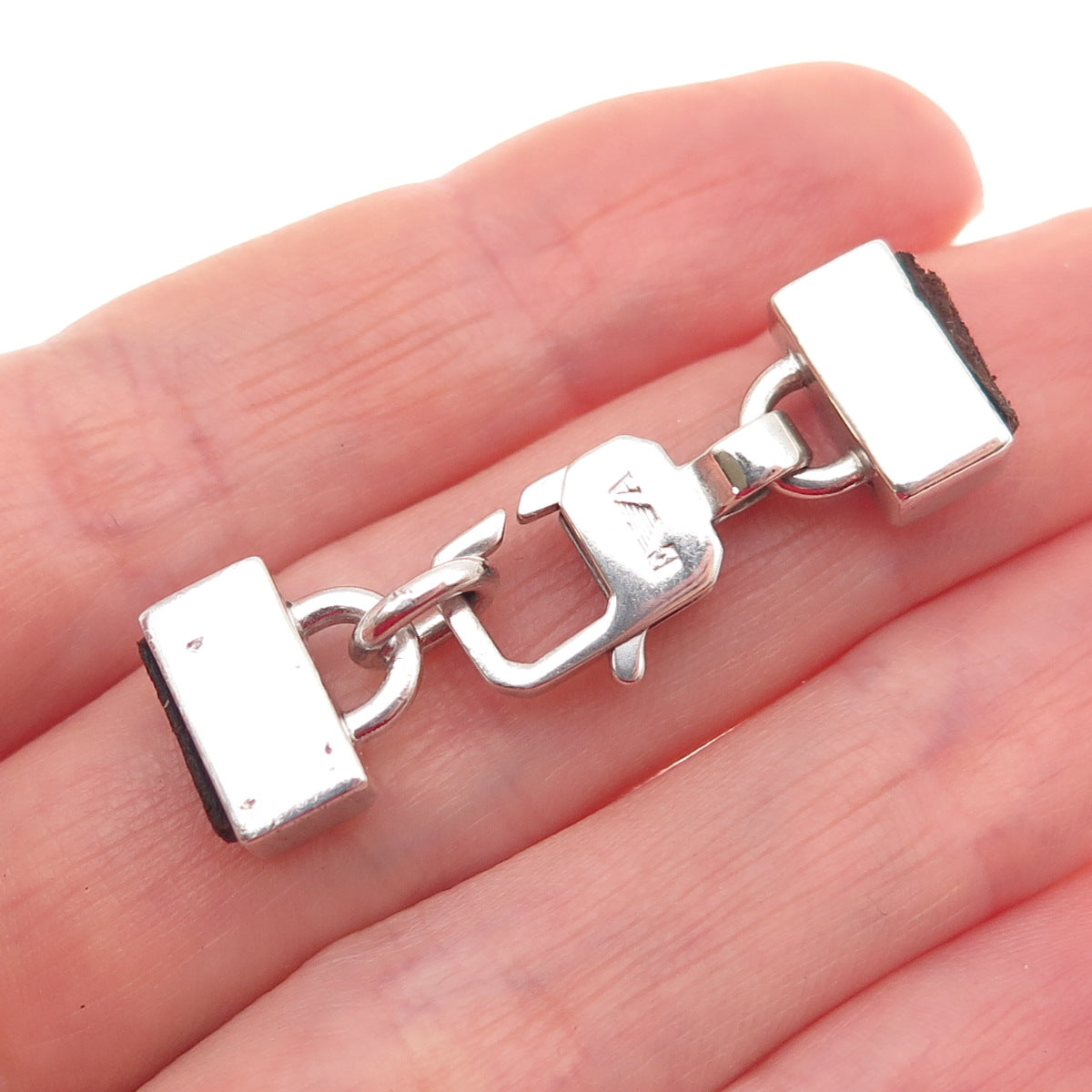 Emporio Armani Sterling Silver Vintage Bracelet / Necklace Lobster Lock Clasp
