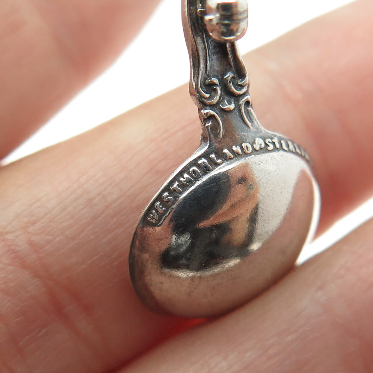 WESTMORLAND Sterling Silver Antique 1940 George & Martha Washington Spoon Brooch