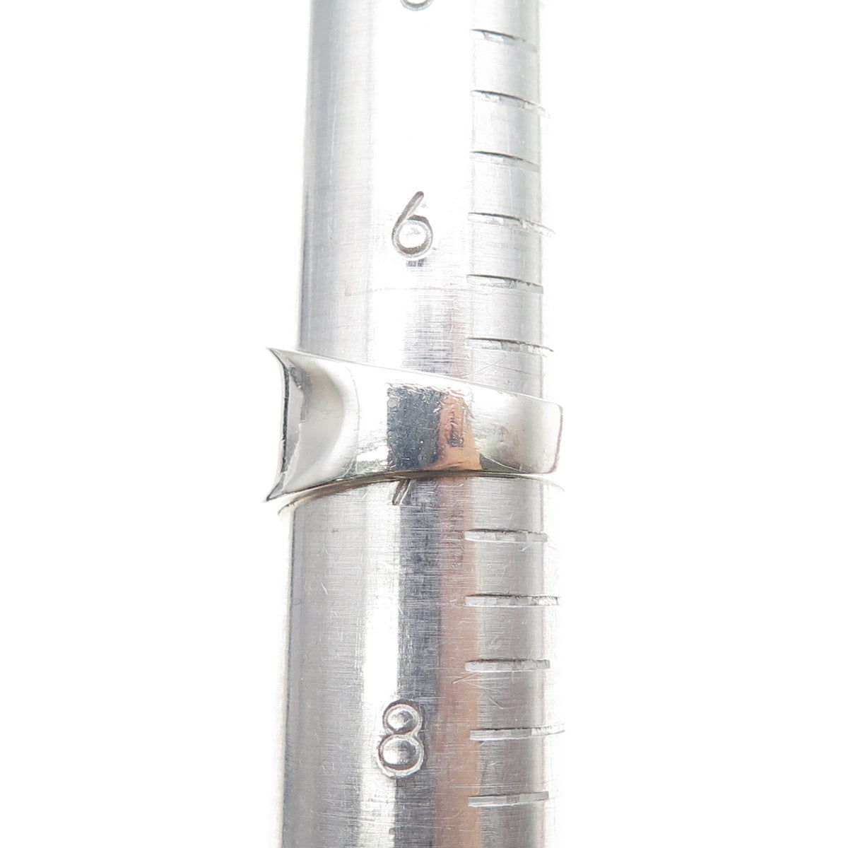 925 Sterling Silver Vintage Modernist Ring Size 7