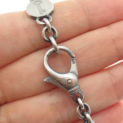 Theo Fennell 925 Sterling Silver Vintage London Leo Zodiac Oxidized Bracelet 6"