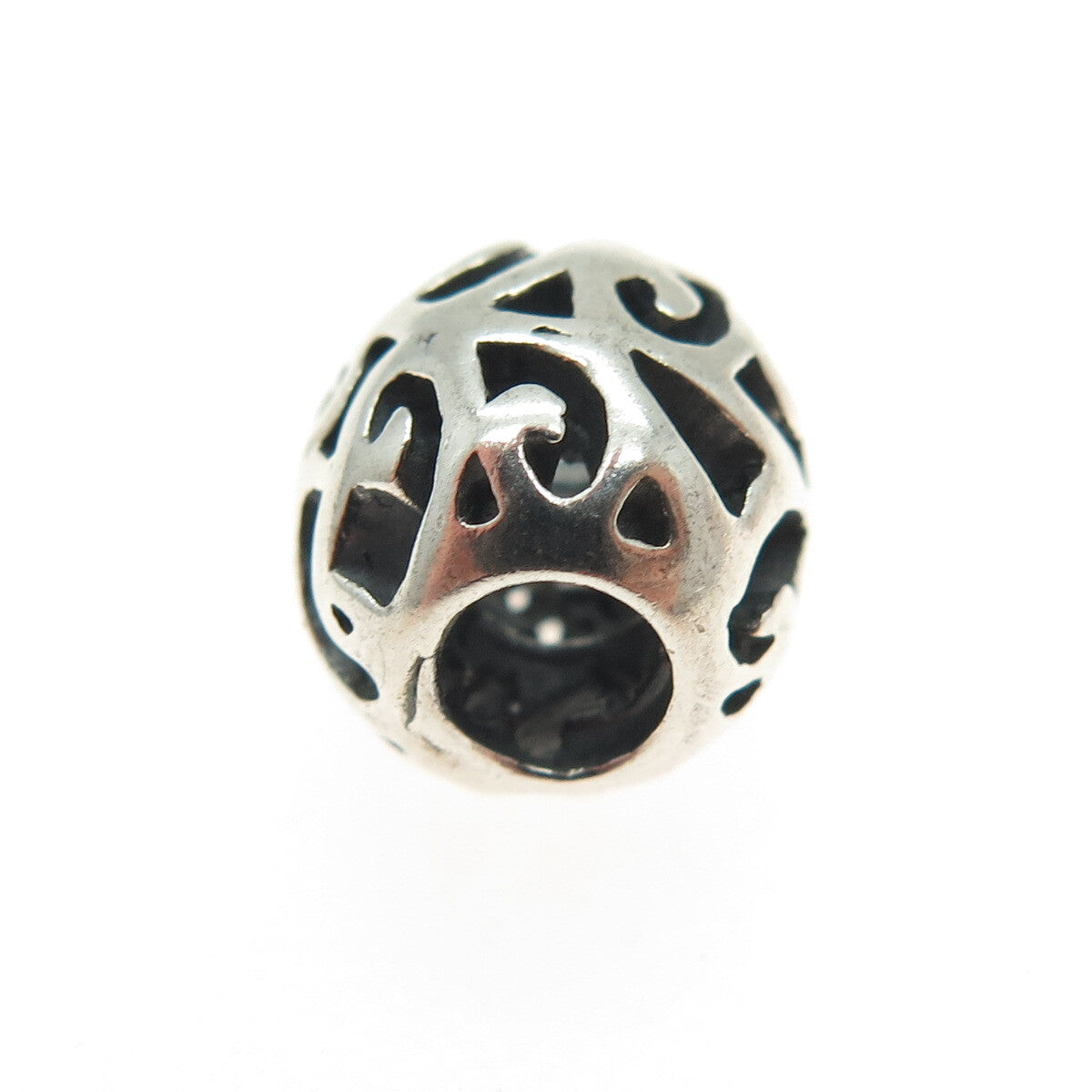 CHAMILIA 925 Sterling Silver Ornate Bead Charm