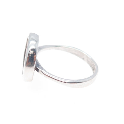 ED LEVIN 14K Gold 925 Sterling Silver Vintage Ancient Coin Ring Size 8.5