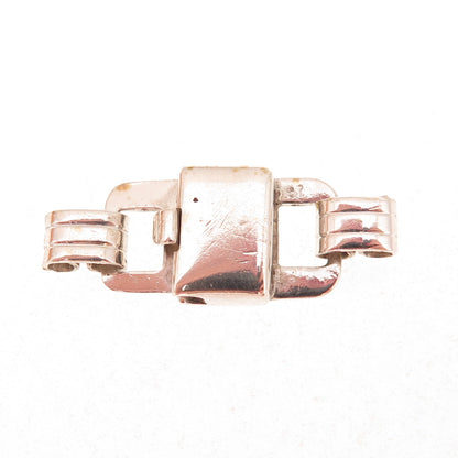925 Sterling Silver Vintage Bracelet / Necklace Box Lock Clasp