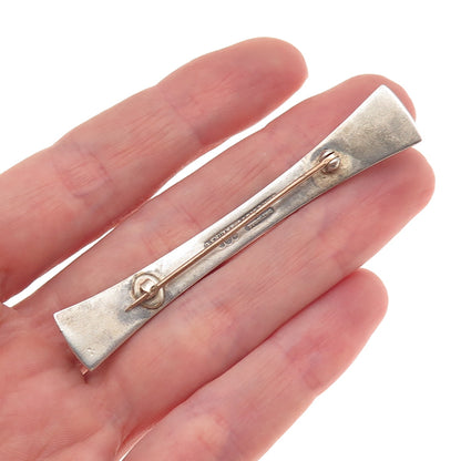 Watson 925 Sterling Silver Antique Art Deco Cloisonne Enamel Anchor Pin Brooch