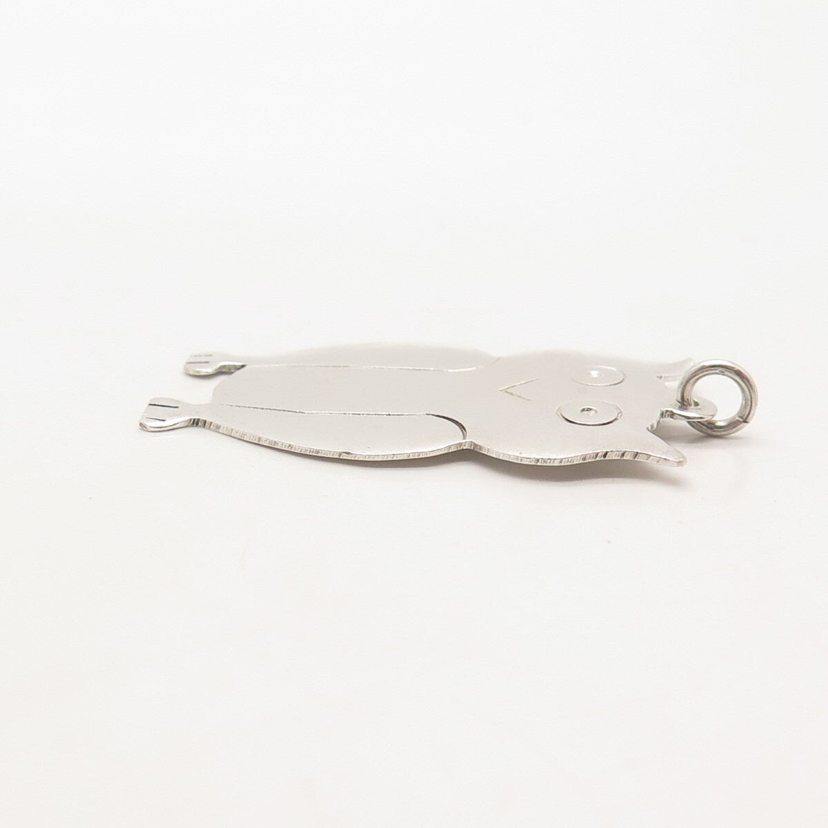 925 Sterling Silver Vintage Wise Owl Pendant
