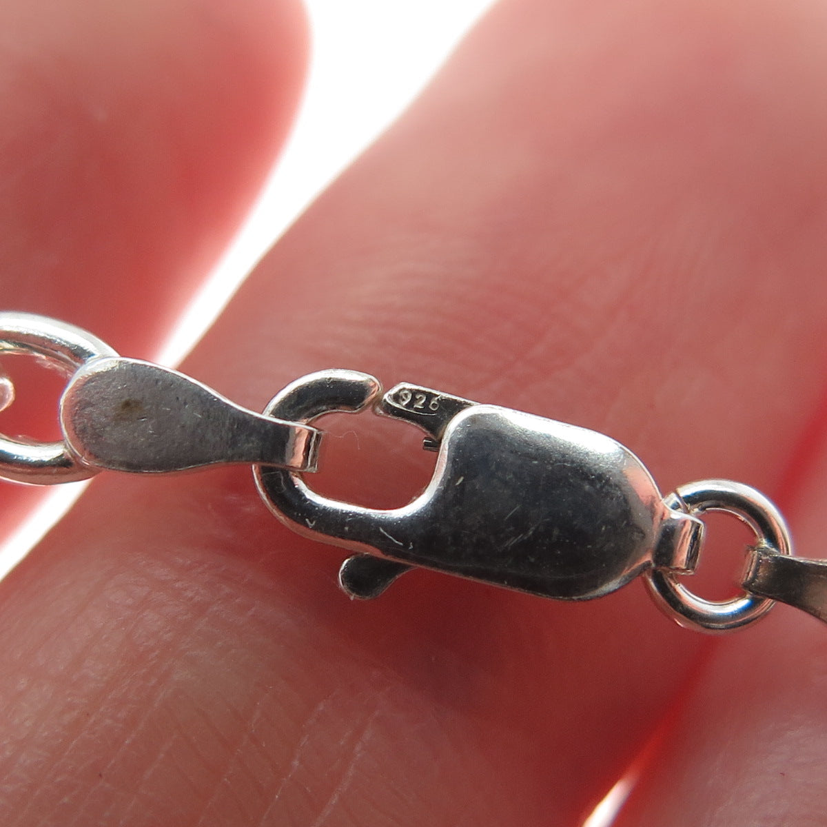 925 Sterling Silver Twisted Figaro Chain Necklace 18"