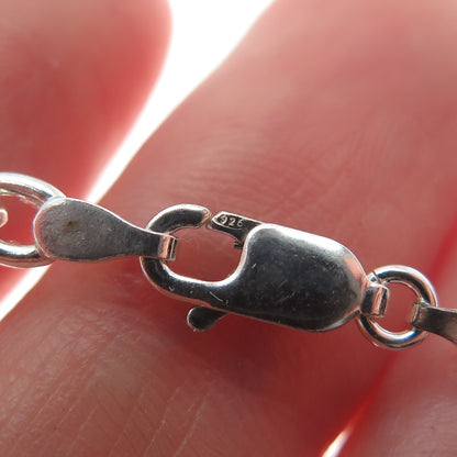 925 Sterling Silver Twisted Figaro Chain Necklace 18"
