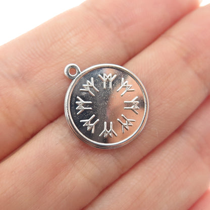 925 Sterling Silver Vintage 1967 ISJC Expo Friendship Minimalist Charm Pendant