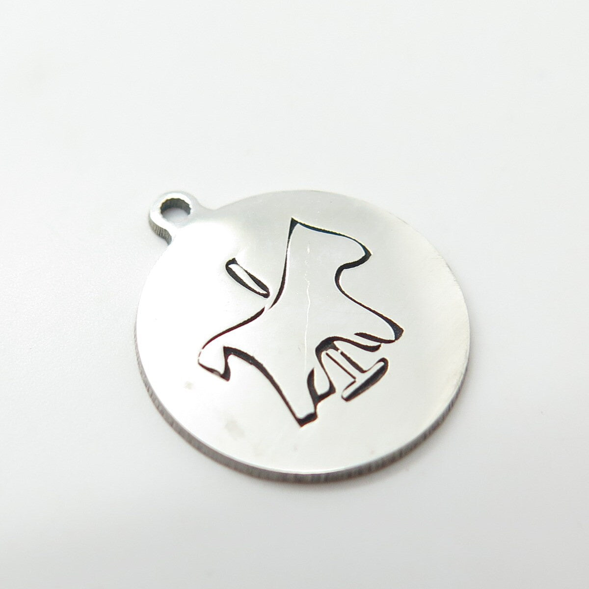 925 Sterling Silver USA Two In Town Horse Pendant