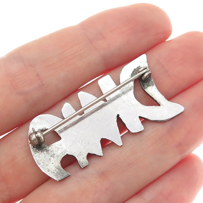 925 Sterling Silver Vintage Dina Nameplate Pin Brooch