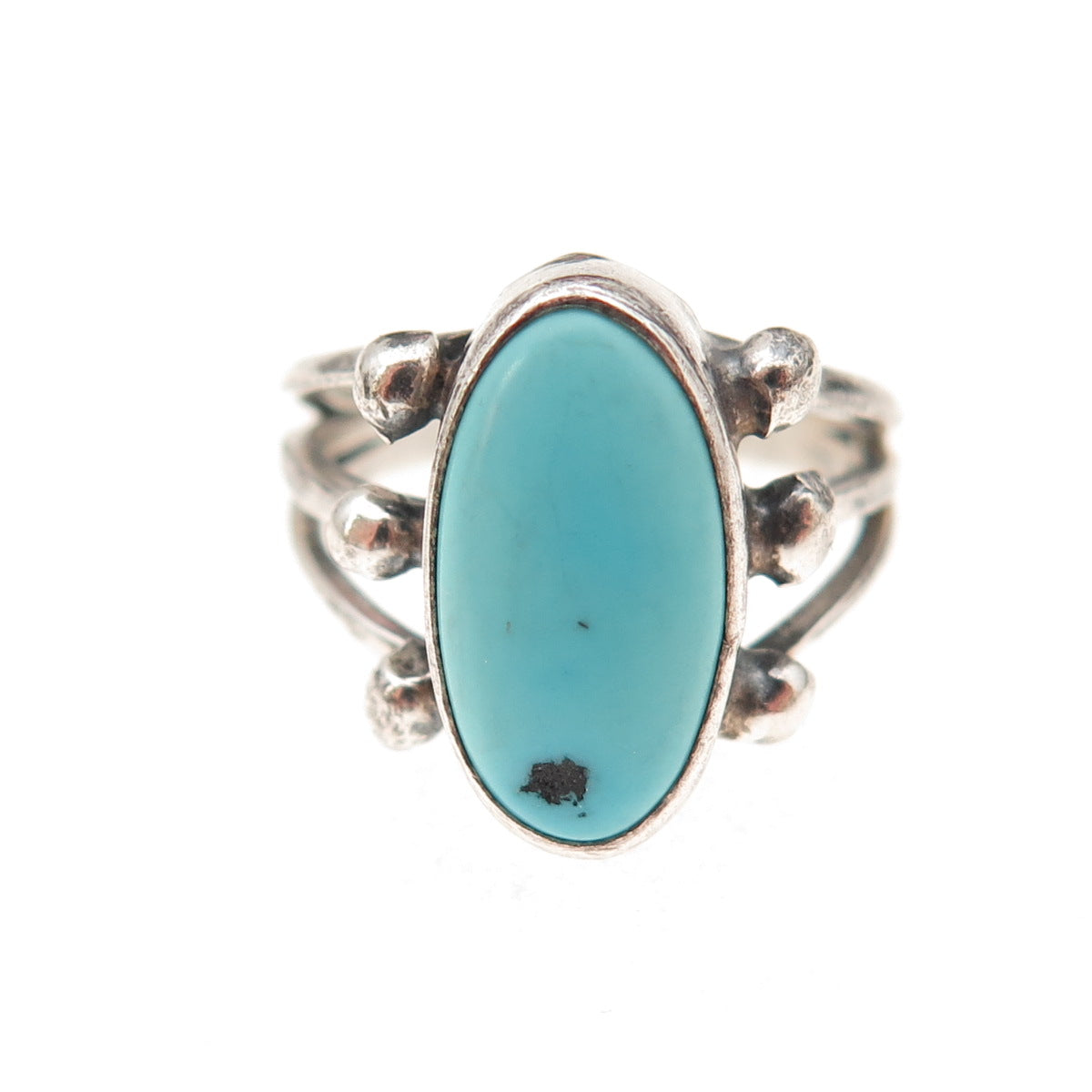 Jack Whittaker Old Pawn 925 Sterling Silver Vintage Turquoise Ring Size 5.25