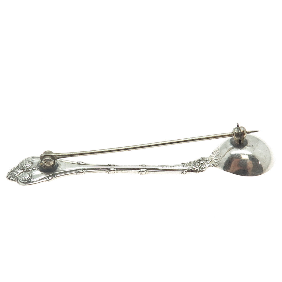 WHITING MFG CO. 925 Sterling Silver Antique 1892 Empire Salt Spices Spoon Brooch