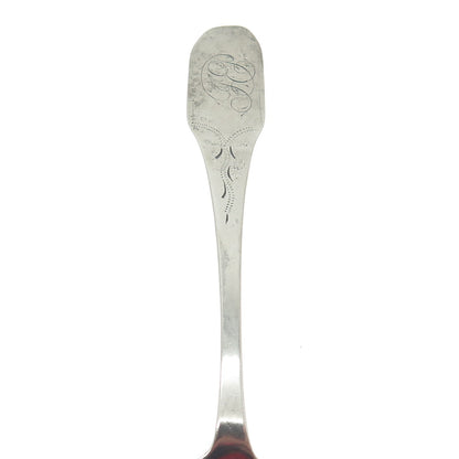 WILLIAM REEVE 925 Sterling Silver Antique Victorian Engraved Tea Spoon