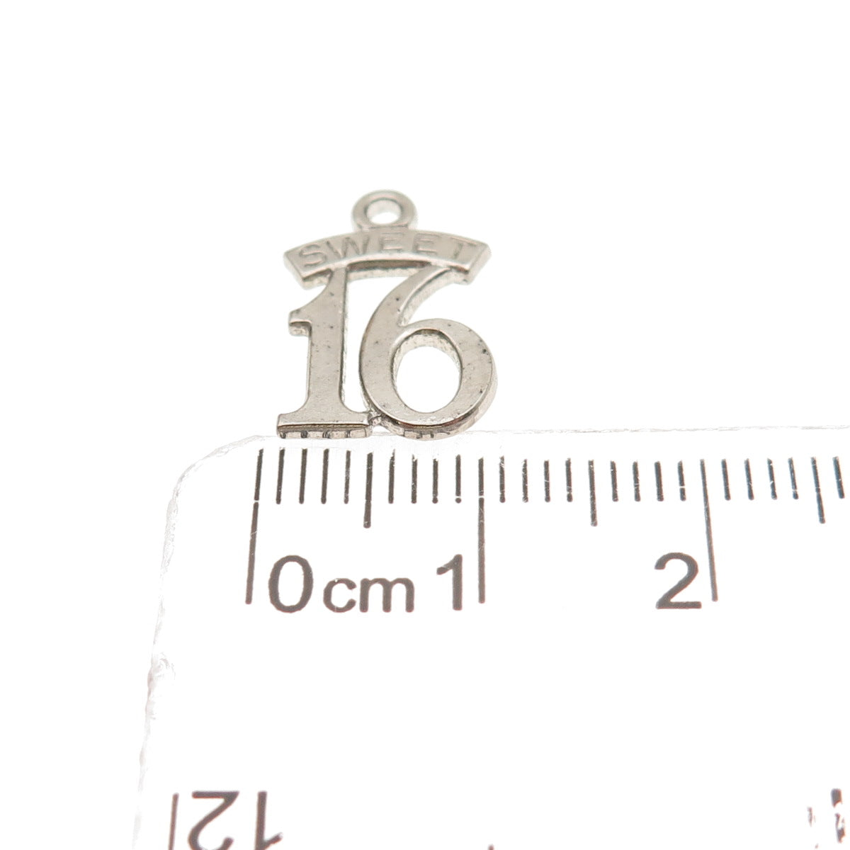 Paye & Baker 925 Sterling Silver Vintage Sweet 16 Mini Charm Pendant
