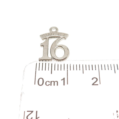Paye & Baker 925 Sterling Silver Vintage Sweet 16 Mini Charm Pendant