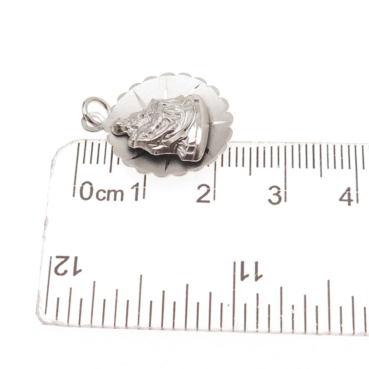 Catamore 925 Sterling Silver Vintage Pieta Medal NY World’s Fair Charm Pendant