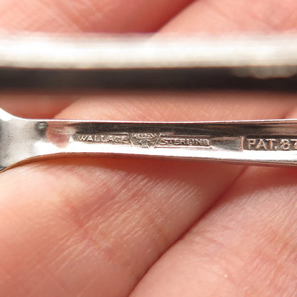 925 Sterling Silver Vintage Wallace 1933 Normandie Sugar Tongs
